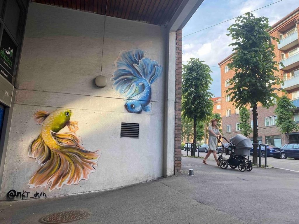 hudozhnik iz chernivciv stvoriv patriotichnij mural u norvegiyi dd3faee