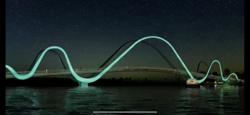 Будівництво пішохідного мосту з Оболонської набережної закінчать за кошти паризьких меценатів, - Кличко