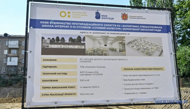 На Запоріжжі планують звести 10 підземних шкіл