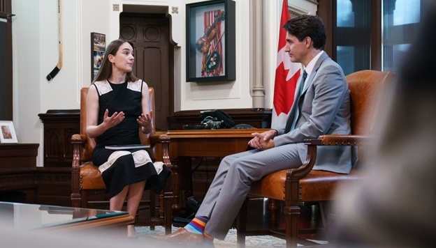 Правозахисниця Матвійчук закликала Трюдо надати Україні більше зброї