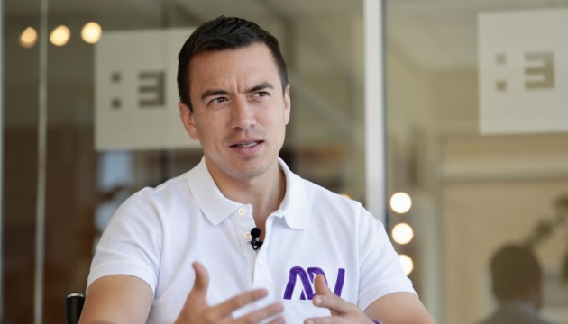 Президент Еквадору на Саміті миру: Ми можемо покласти край людським стражданням