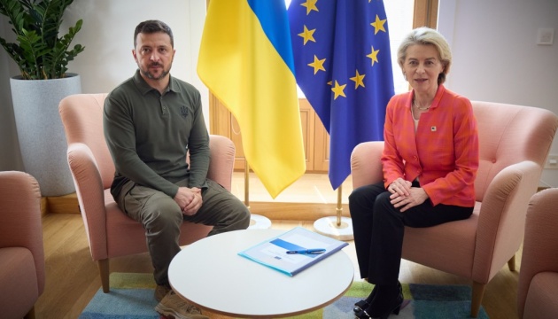 Зеленський обговорив з президенткою Єврокомісії посилення санкцій проти Росії