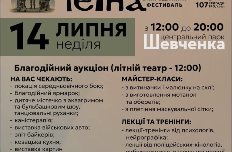 У Чернівцях відбудеться благодійний фестиваль «Брама Черна»