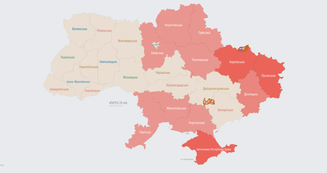 u nizci oblastej ogoloshuvali povitrjanu trivogu 3b21799