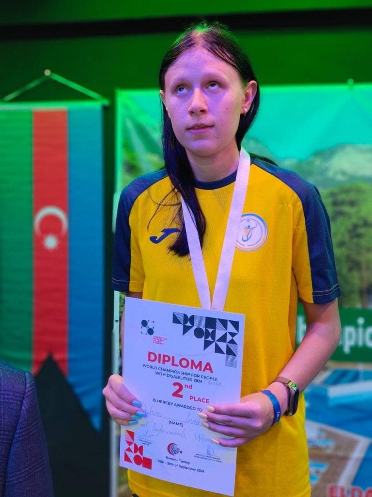 Спортсменка з Чернівців стала призеркою Чемпіонату світу із шашок серед спортсменів із порушенням зору 11 На фото Інна Добрей