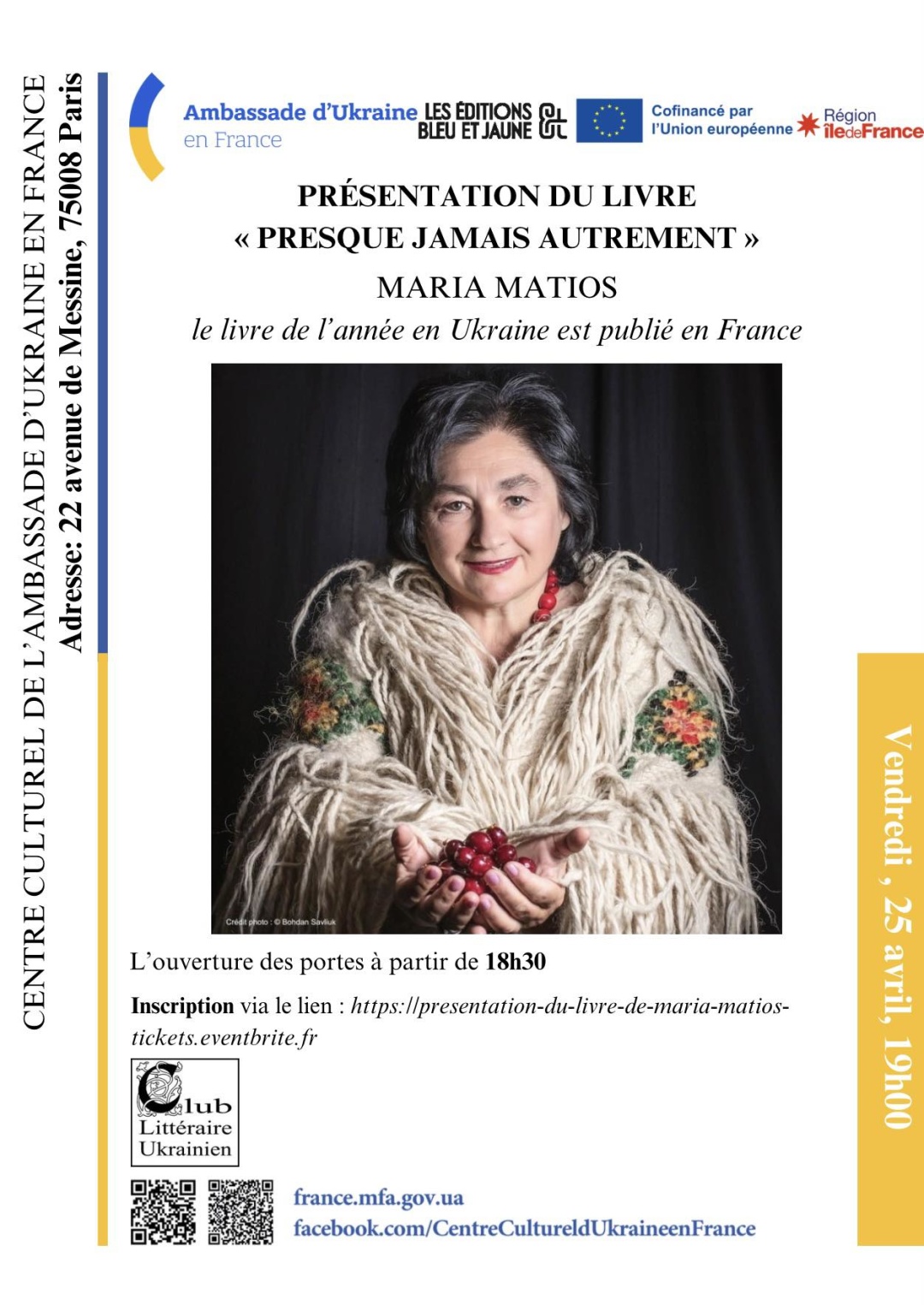 u parizhi prezentujut francuzke vidannja romanu mariyi matios b044f34