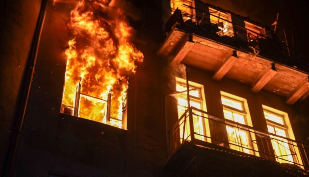 В Одесі після атаки дронів спалахнули пожежі, 13 постраждалих