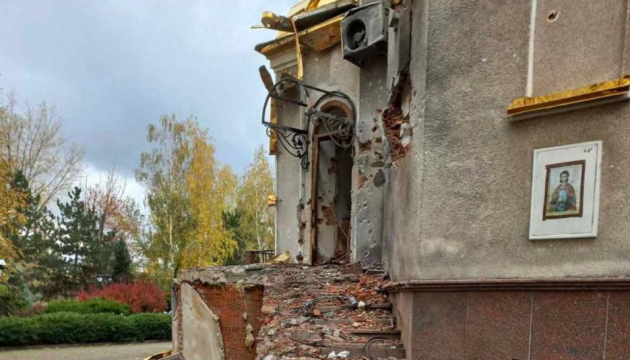 У Мирнограді внаслідок російського обстрілу пошкоджений храм святого мученика Віктора Халкідонського