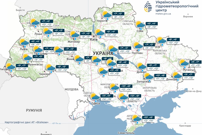 ukrayini prognozujut do 15deg tepla podekudi neveliki doshhi 545d0e0
