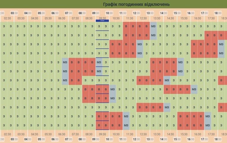 У Чернівцях оприлюднили графіки вимкнення електроенергії на 8 листопада