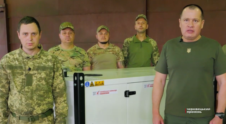 Потужний генератор для бійців 33 штурмового полку передала "Українська команда"